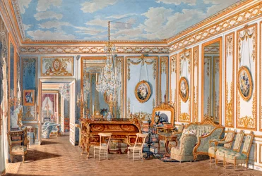 Das Arbeitszimmer der Kaiserin Eugenie in Saint-Cloud, 1860